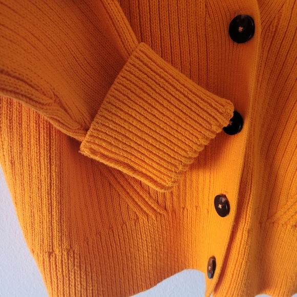 Scotch & Soda Orange Buttton Long Sleeve Cardigan Bright Orange Small - Picture 6 of 13